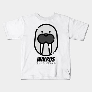 Arctic Walrus Tusks Grey Skin Animal Kids T-Shirt